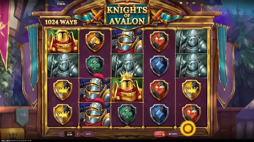 Knights of Avalon slot screenshot 1