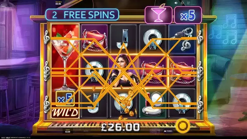 Midnight Romance slot screenshot 5