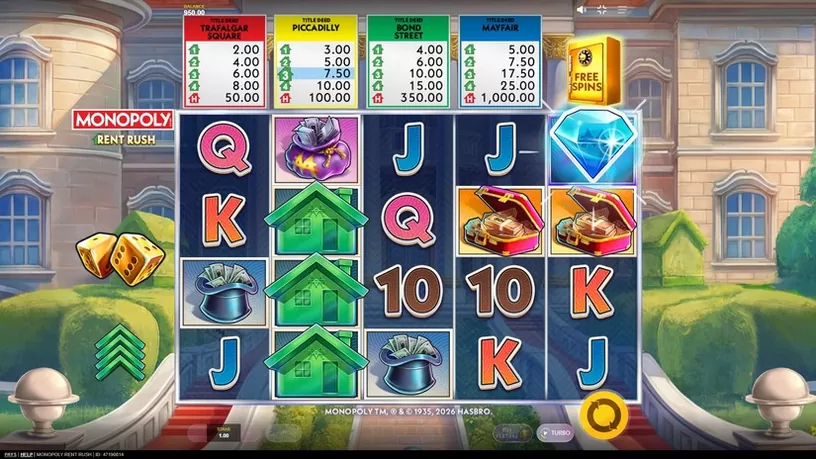 Monopoly Rent Rush slot screenshot 2