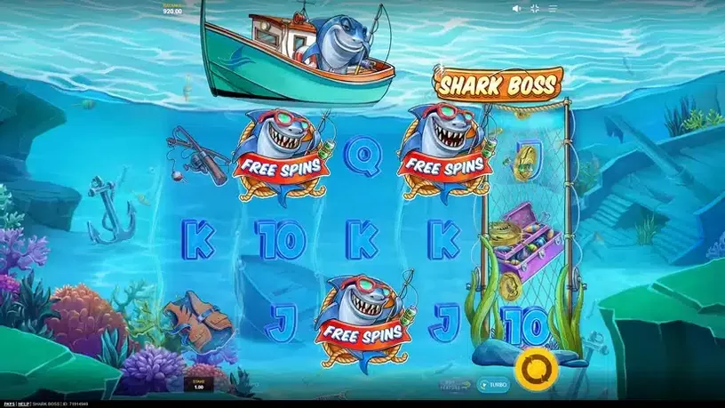 Shark Boss slot screenshot 2