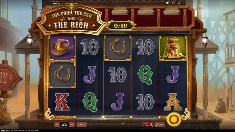 The Good, The Bad and The Rich slot screenshot 1