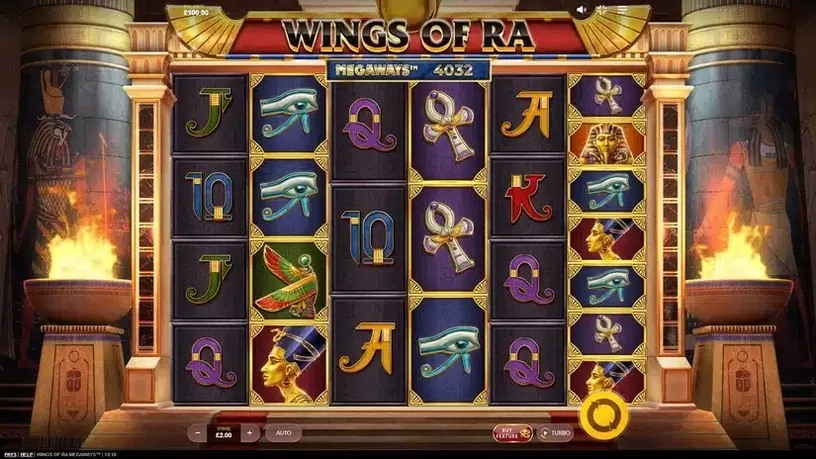 Wings of Ra Megaways slot screenshot 1