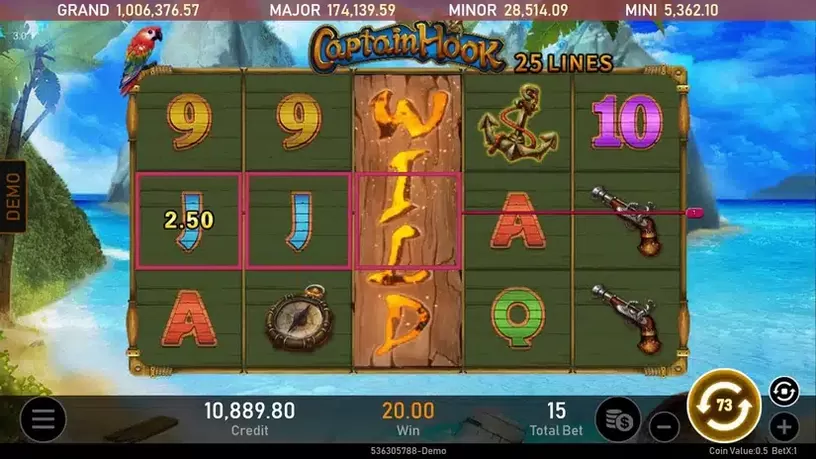 Captain Hook slot screenshot 3