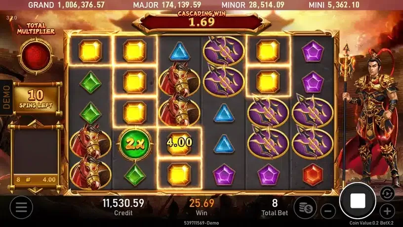 Legend of Lu Bu slot screenshot 4