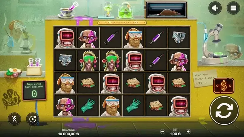 Oops slot screenshot 1
