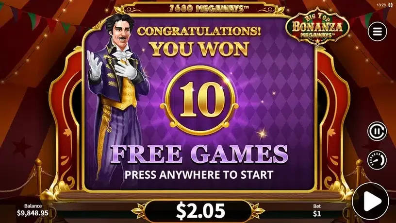 Big Top Bonanza Megaways slot screenshot 3