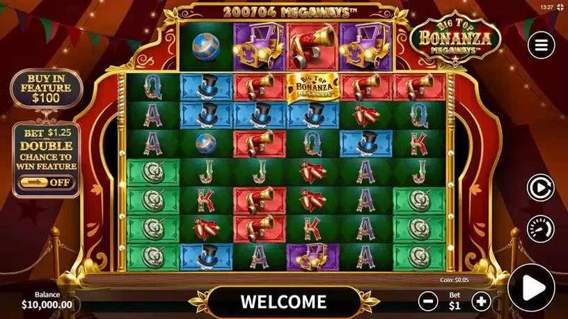Big Top Bonanza Megaways slot screenshot 1