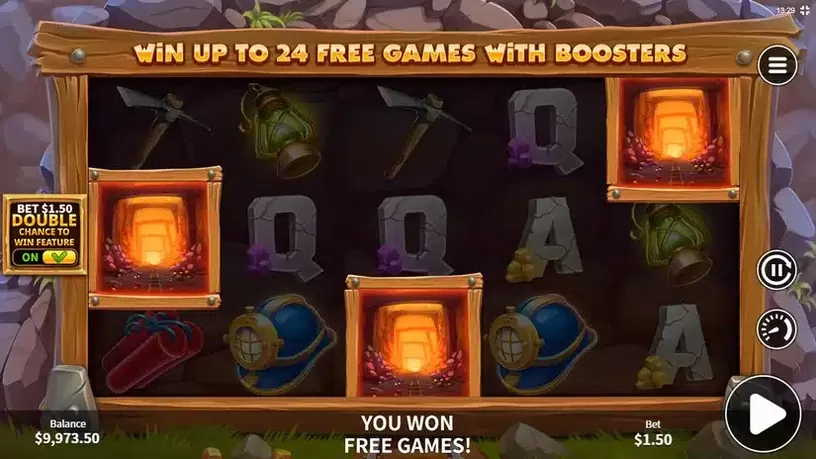 Cash Mine slot screenshot 2