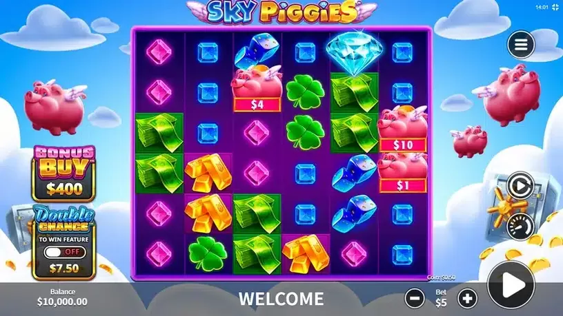 Sky Piggies slot screenshot 1
