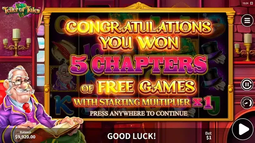 Teller of Tales slot screenshot 3