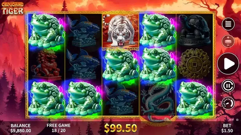 Crouching Tiger slot screenshot 5