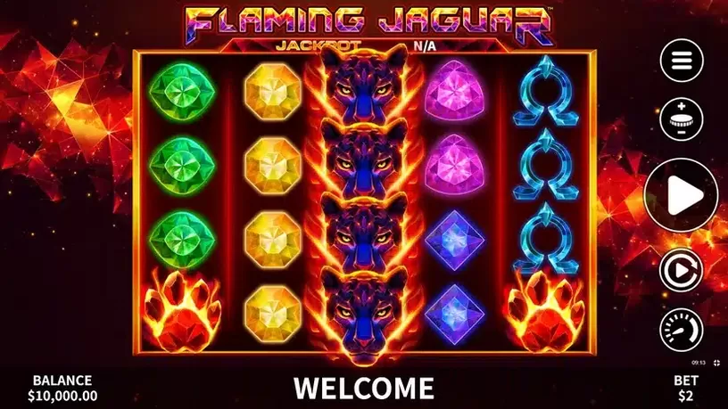 Flaming Jaguar slot screenshot 1
