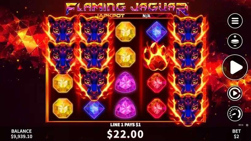Flaming Jaguar slot screenshot 4