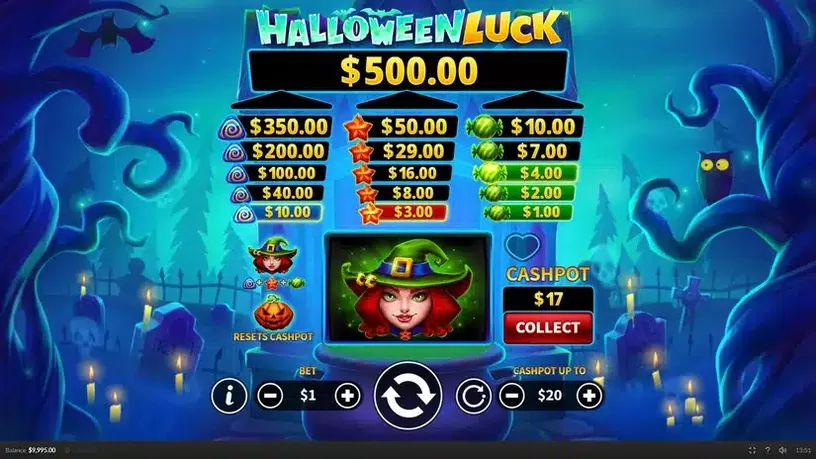 Halloween Luck slot screenshot 3