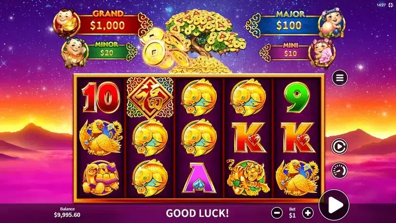 Heavenly Gold slot screenshot 2