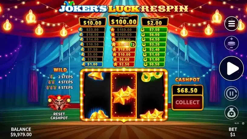 Joker’s Luck Respin slot screenshot 5