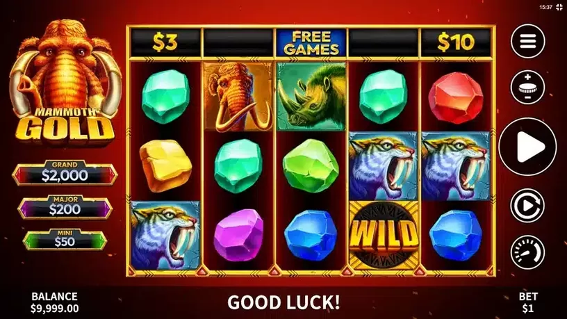 Mammoth Gold slot screenshot 1