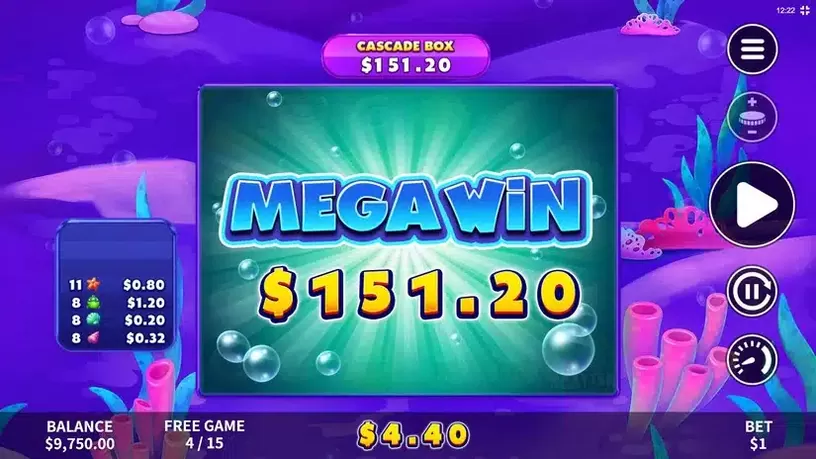 Ocean Gems Bonanza slot screenshot 5