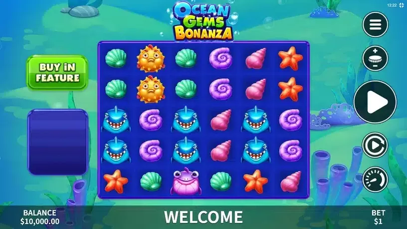 Ocean Gems Bonanza slot screenshot 1