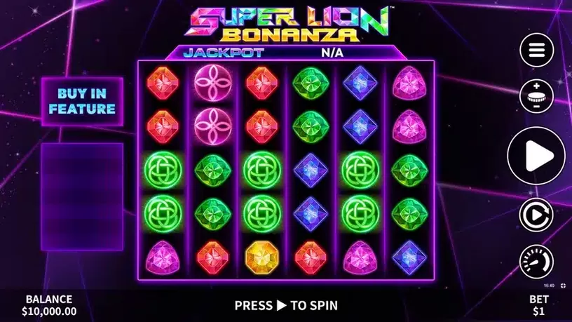 Super Lion Bonanza slot screenshot 1