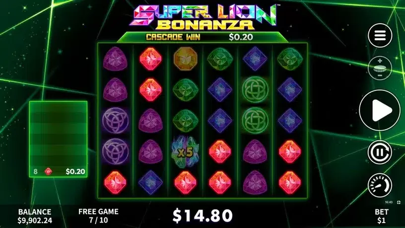 Super Lion Bonanza slot screenshot 4