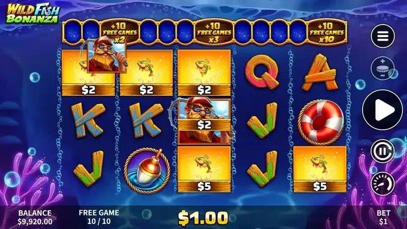 Wild Fish Bonanza slot screenshot 5