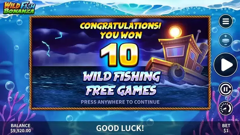 Wild Fish Bonanza slot screenshot 3