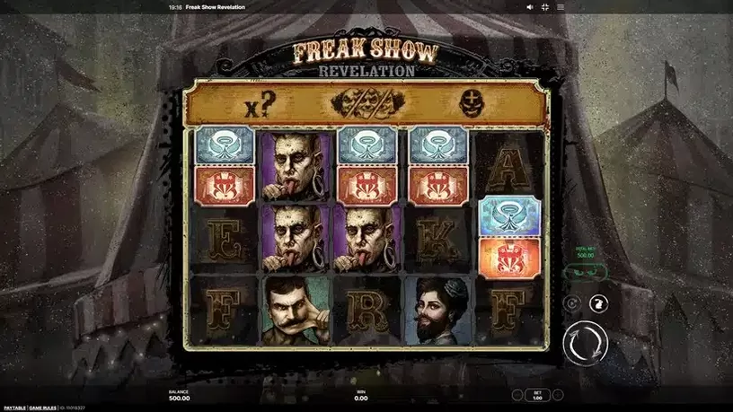 Freak Show Revelation slot screenshot 2