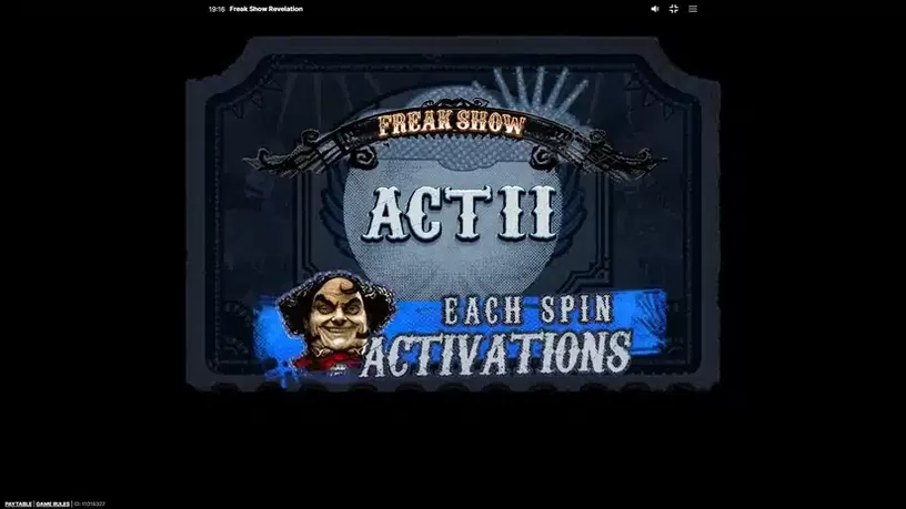 Freak Show Revelation slot screenshot 4