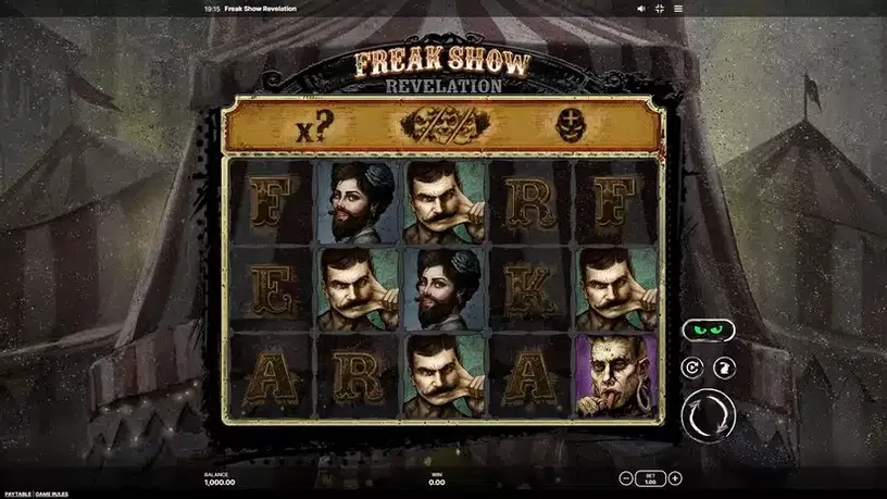Freak Show Revelation slot screenshot 1