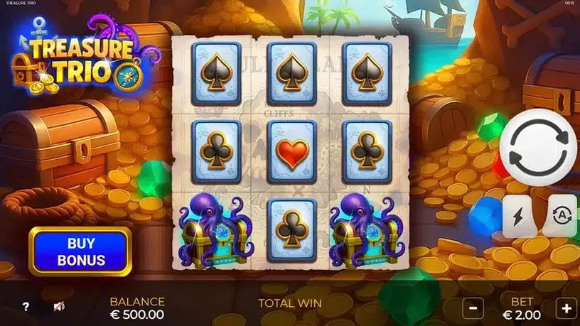 Treasure Trio slot screenshot 1