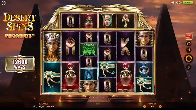 Desert Spins Megaways slot screenshot 1