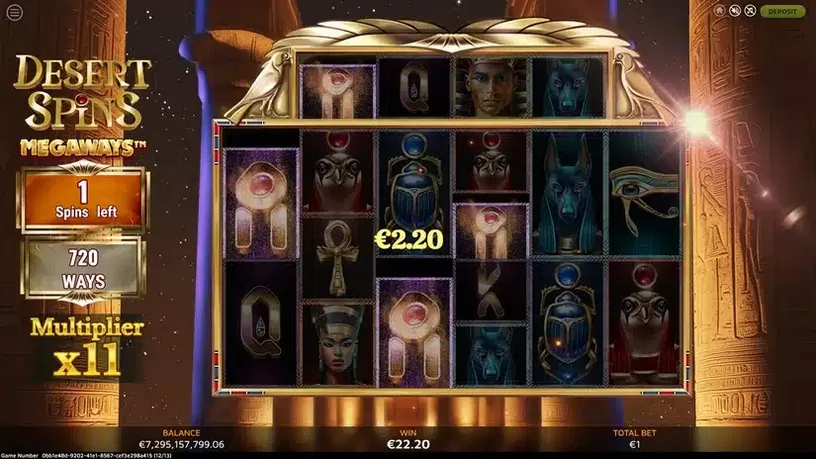Desert Spins Megaways slot screenshot 4