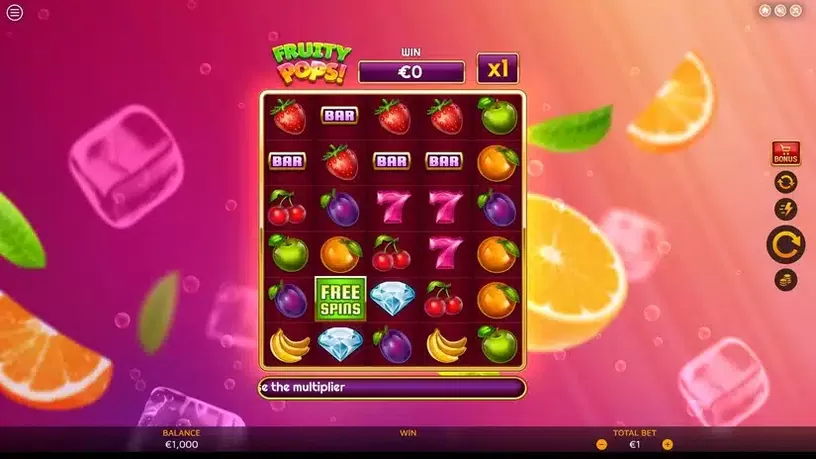 Fruity Pops slot screenshot 1