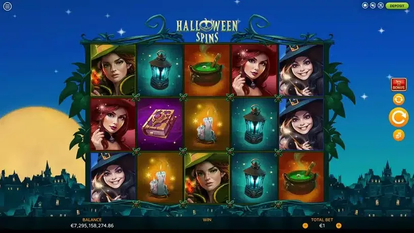Halloween Spins slot screenshot 1
