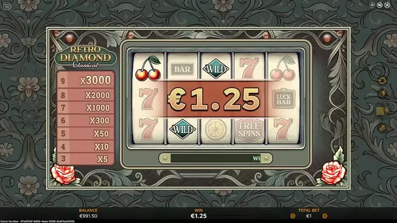 Retro Diamond Classical slot screenshot 2