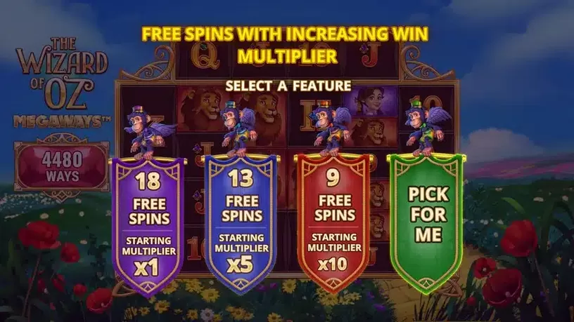 The Wizard of Oz Megaways slot screenshot 2