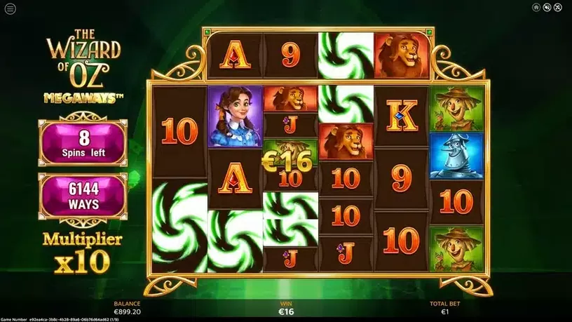 The Wizard of Oz Megaways slot screenshot 3