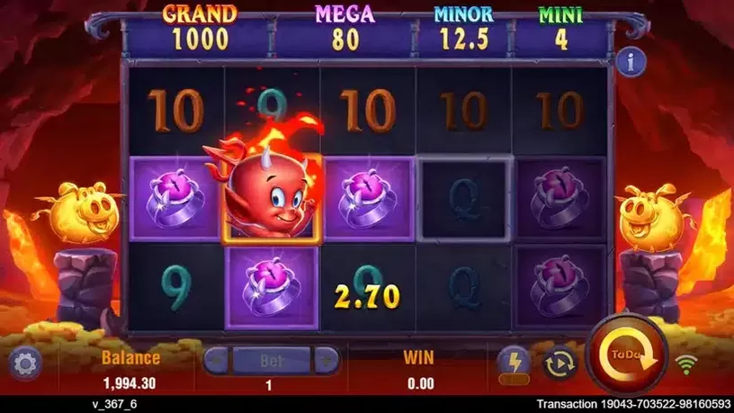 Devil Fire Twins slot screenshot 2