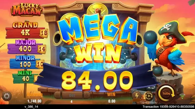 Lucky Macaw slot screenshot 5