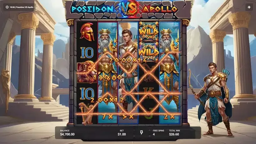 Poseidon VS Apollo slot screenshot 5