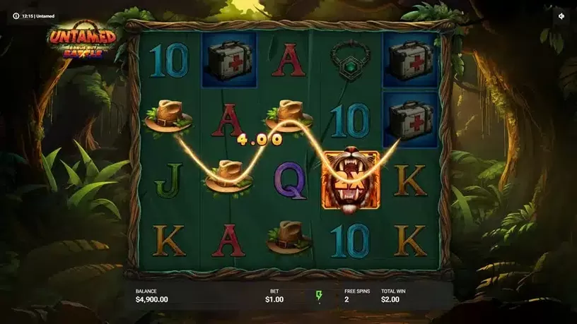 Untamed slot screenshot 5