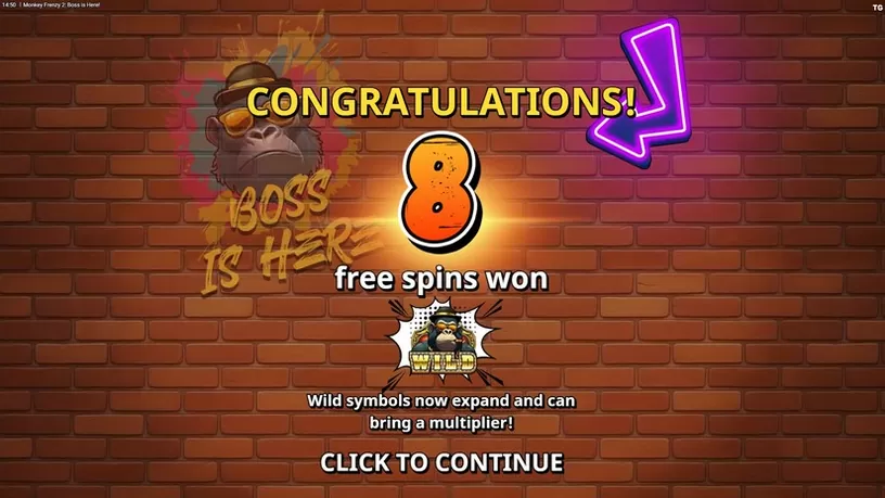 Monkey Frenzy 2 Boss is Here slot screenshot 4