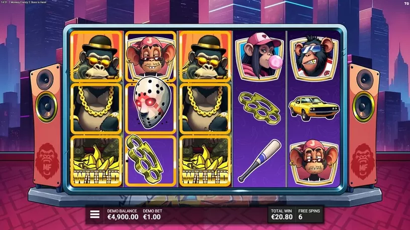 Monkey Frenzy 2 Boss is Here slot screenshot 2
