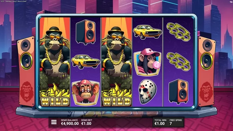 Monkey Frenzy 2 Boss is Here slot screenshot 3