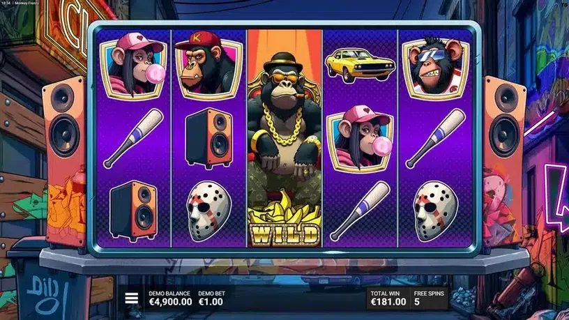 Monkey Frenzy slot screenshot 6
