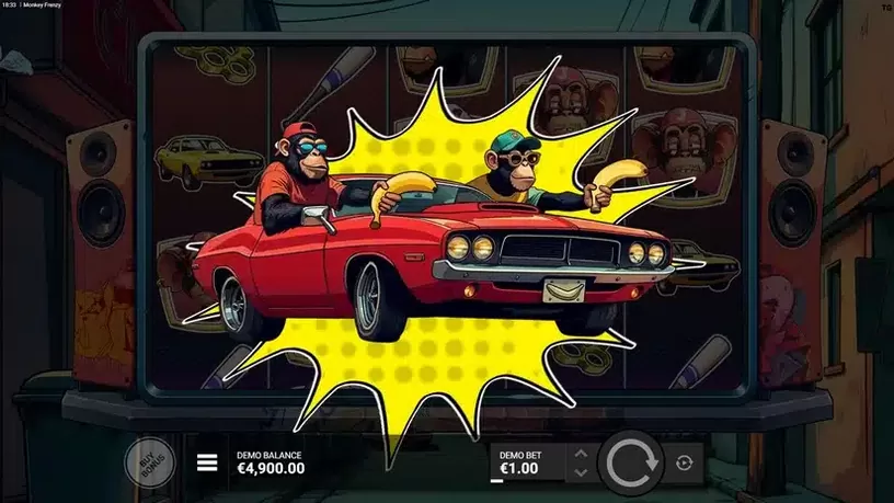 Monkey Frenzy slot screenshot 2