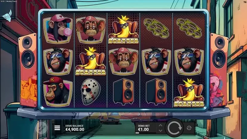 Monkey Frenzy slot screenshot 3
