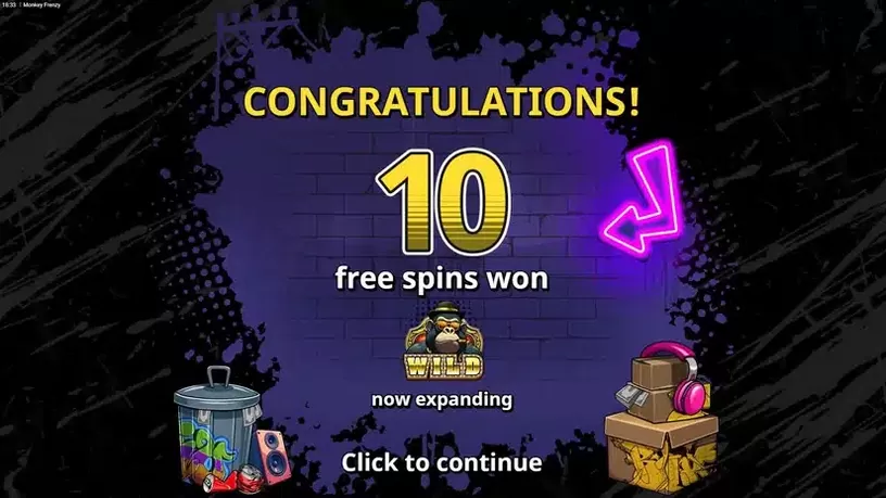 Monkey Frenzy slot screenshot 4