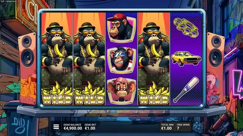 Monkey Frenzy slot screenshot 5